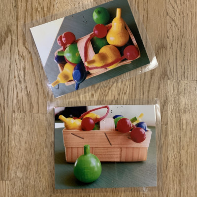 Karten für Obstlieferungen